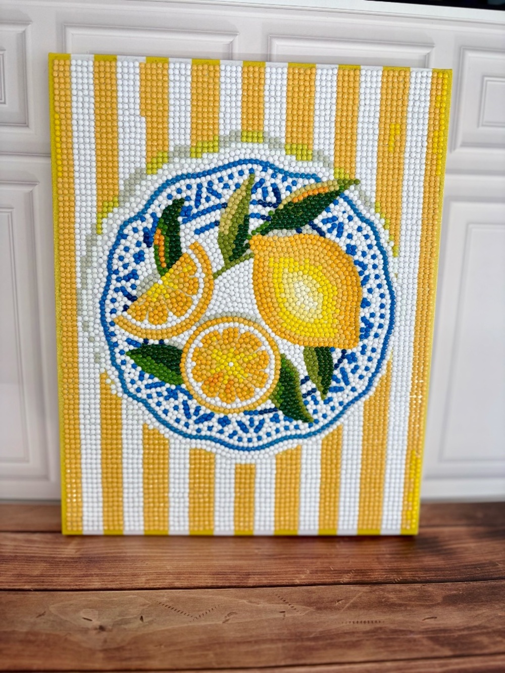 Completed 10" x 8" Diamond Art